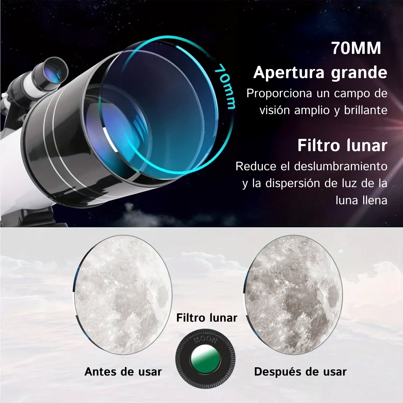 Astrobupy Telescopios para Niños