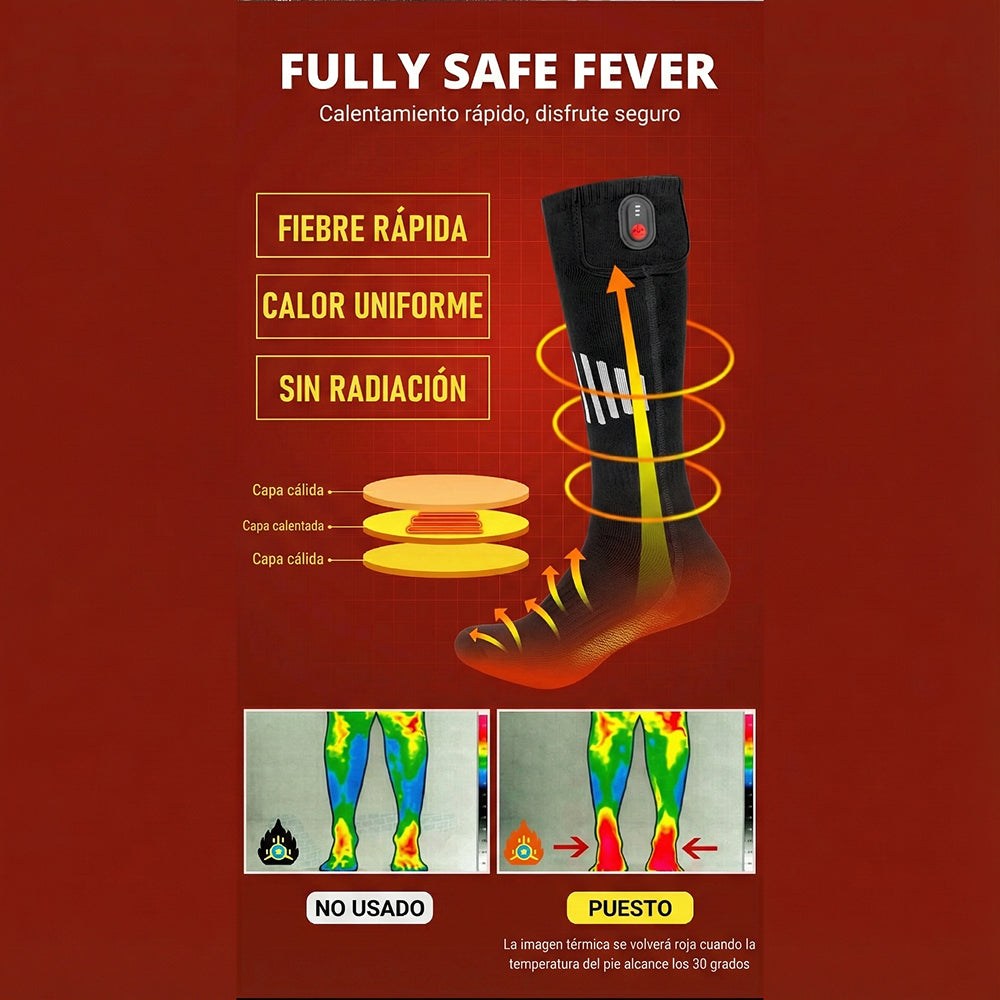 HetFosox Calcetín Calefactable