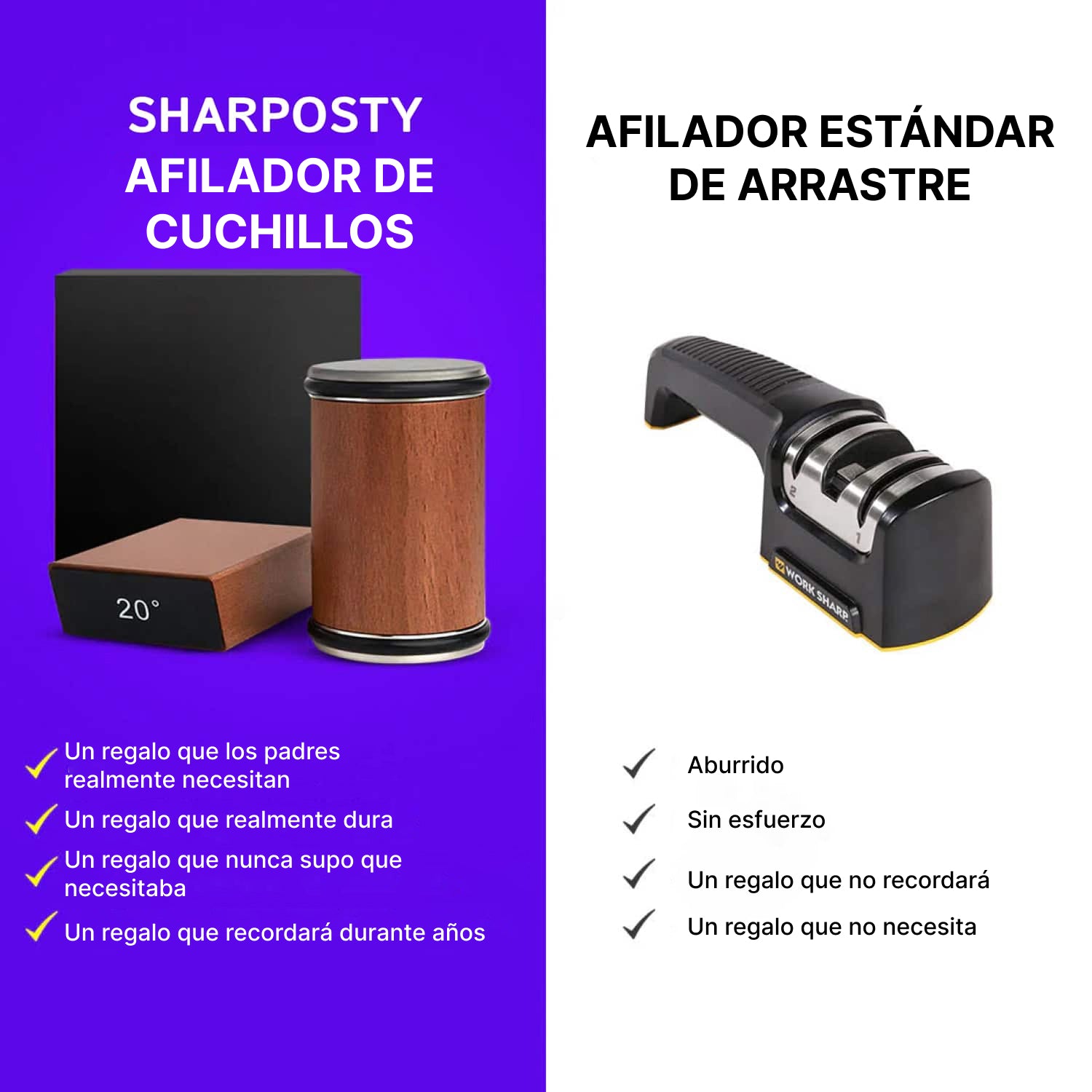 Sharposty Afilador De Cuchillos Rodante