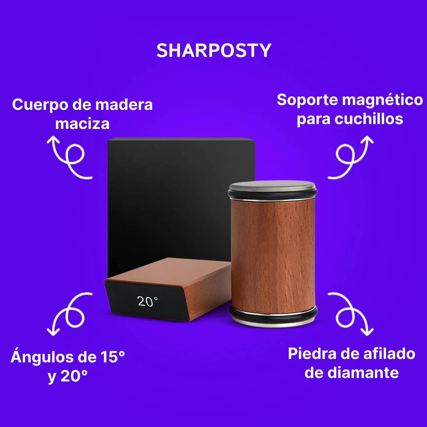 Sharposty Afilador De Cuchillos Rodante